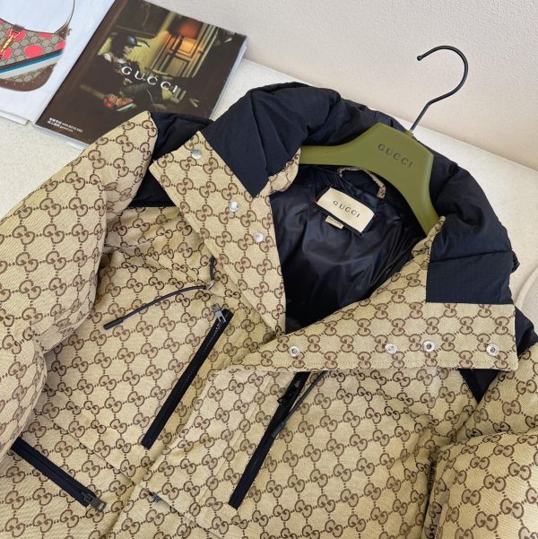 Gucci Gg canvas puffer down jacket