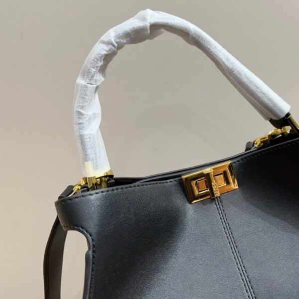 FENDI PEEKABOO X LITE MEDIUM BLACK 29CM 8BN310A5E9F19PH