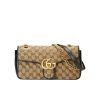 GUCCI GG MARMONT SHOULDER BAG BEIGE BLACK 26CM 443497 HVKEG 9772