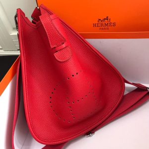 HERMES CLEMENCE EVELYNE PM 30CM RED