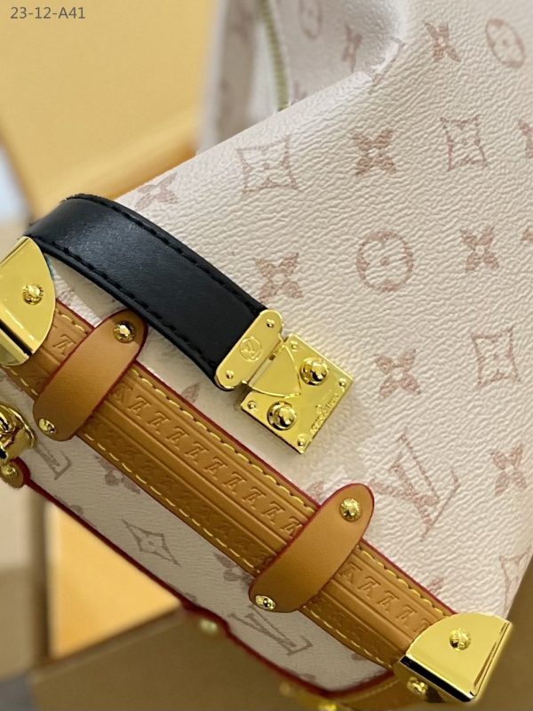 LOUIS VUITTON SIDE TRUNK BAG MONOGRAM BEIGE 24CM