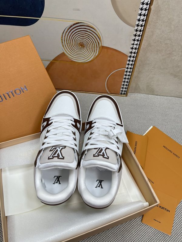 LOUIS VUITTON LV TRAINER SNEAKER BROWN