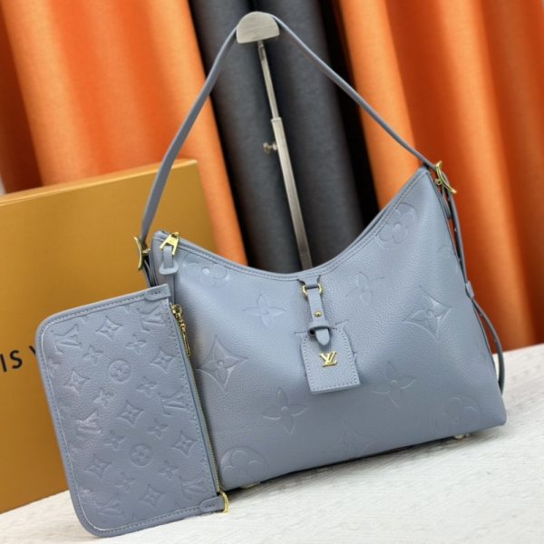 LOUIS VUITTON CARRYALL PM PALE BLUE 29CM