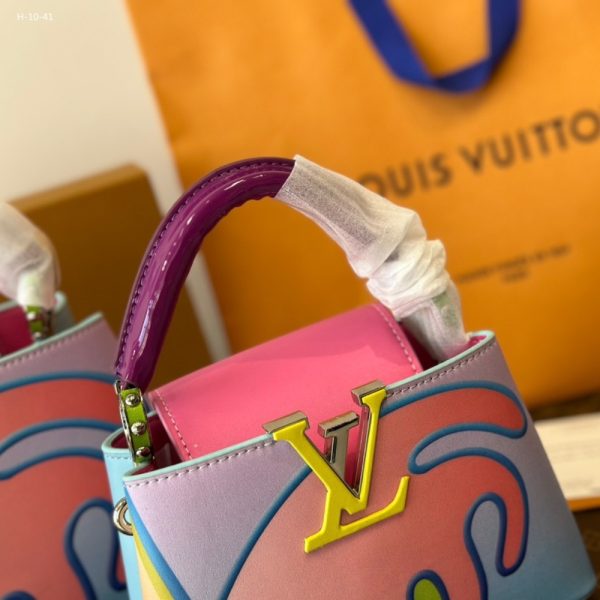 LOUIS VUITTON LIMITED EDITION ARTYCAPUCINES CALFSKIN MULTICOLOR 20CM