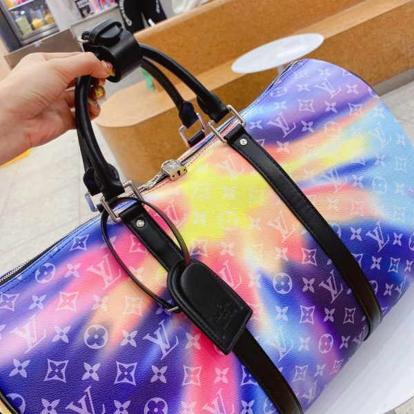 LOUIS VUITTON KEEPALL BANDOULIÈRE 50 SUNSET CANVAS MUTICOLOR 50CM