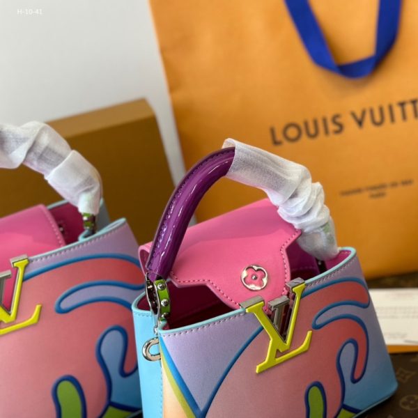 LOUIS VUITTON LIMITED EDITION ARTYCAPUCINES CALFSKIN MULTICOLOR 20CM