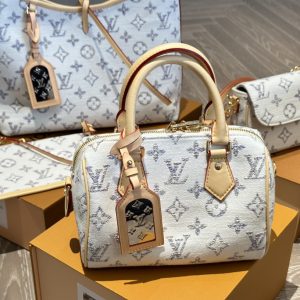 LOUIS VUITTON SPEEDY BANDOULIÈRE 20 MULTICOLOR BEIGE 20CM M24709