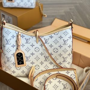 LOUIS VUITTON CARRYALL PM MULTICOLOR BEIGE 29CM M24707