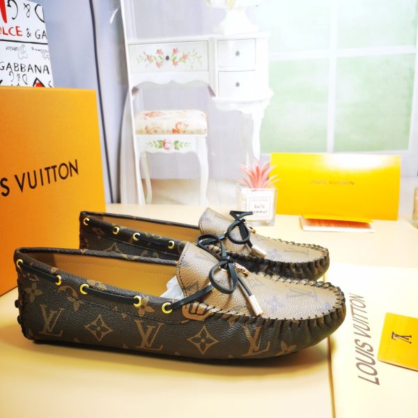 LOUIS VUITTON GLORIA LOAFERS BROWN 1ABV23