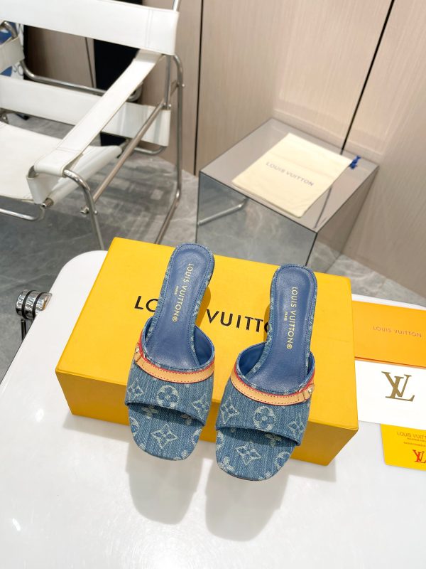 LOUIS VUITTON NEO REVIVAL MULE DENIM BLUE 1ACIZB