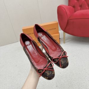 LOUIS VUITTON JOY BALLERINA FLATS MONOGRAM RED