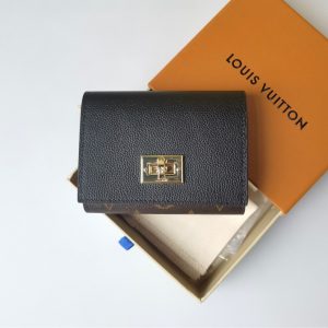 LOUIS VUITTON VICTORINE ON MY SIDE WALLET MONOGRAM BLACK 12CM M82640