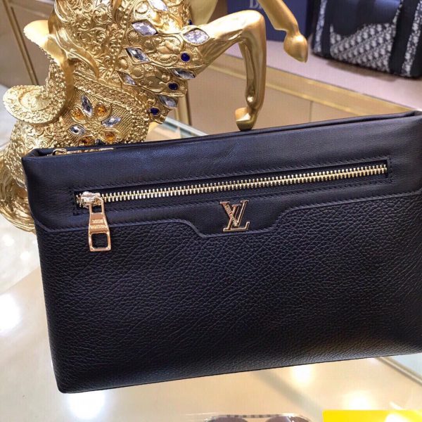 LOUIS VUITTON CLUTCH BLACK 28CM