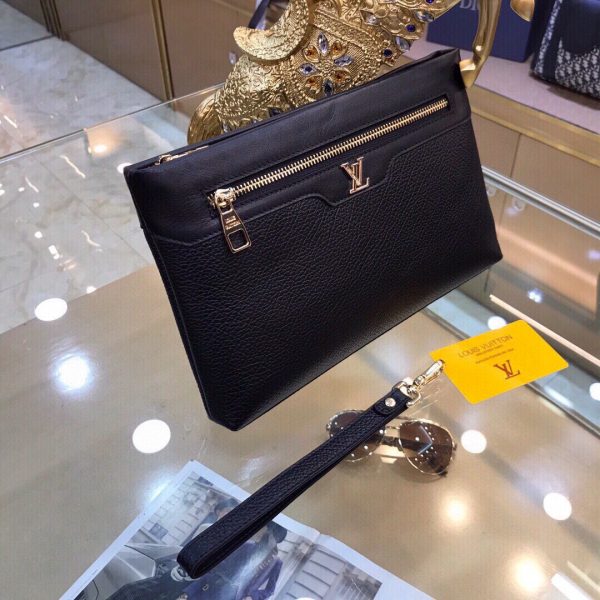 LOUIS VUITTON CLUTCH BLACK 28CM