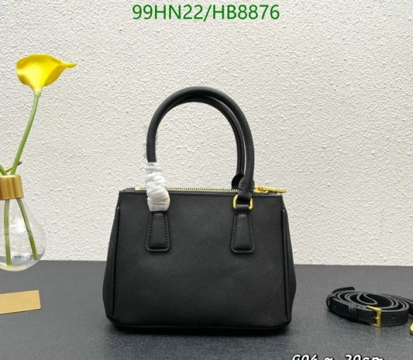 PRADA GALLERIA SAFFIANO LEATHER MINI BAG BLACK 20CM 1BA906NZVF0002VEOM