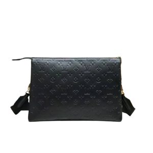 LOUIS VUITTON COUSSIN MM BAG BLACK 34CM