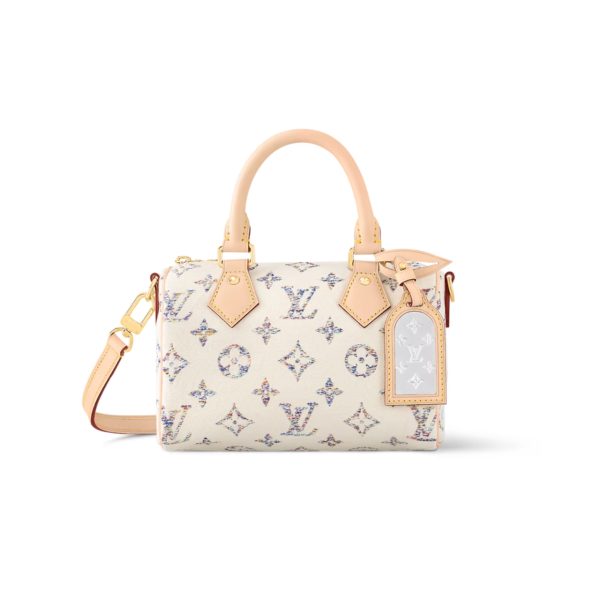 LOUIS VUITTON SPEEDY BANDOULIÈRE 20 MULTICOLOR BEIGE 20CM M24709