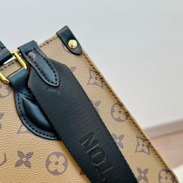 LOUIS VUITTON ONTHEGO PM MONOGRAM REVERSE BROWN 25CM M47199