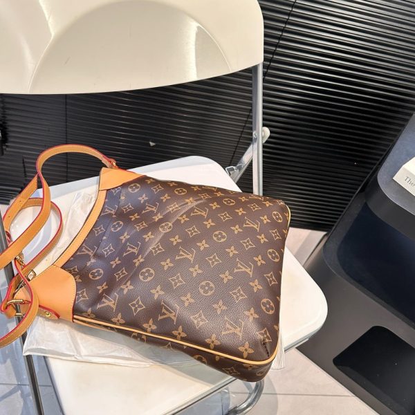 LOUIS VUITTON  MONOGRAM CANVAS ODEON PM BAG BROWN 29CM