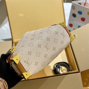 LOUIS VUITTON SIDE TRUNK BAG MONOGRAM BEIGE 24CM