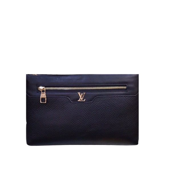 LOUIS VUITTON CLUTCH BLACK 28CM