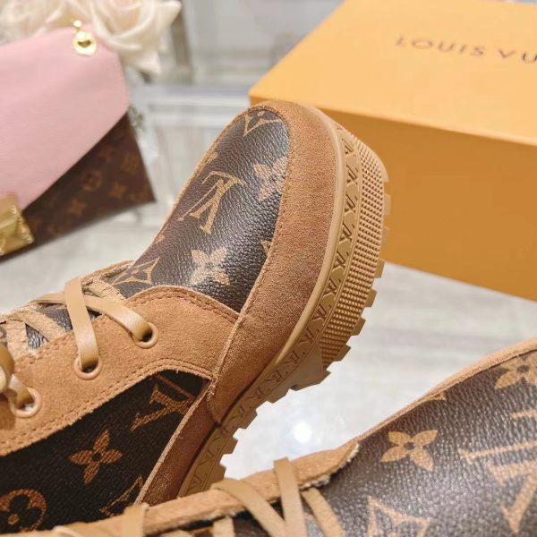 LOUIS VUITTON LAUREATE PLATFORM DESERT BOOT BROWN