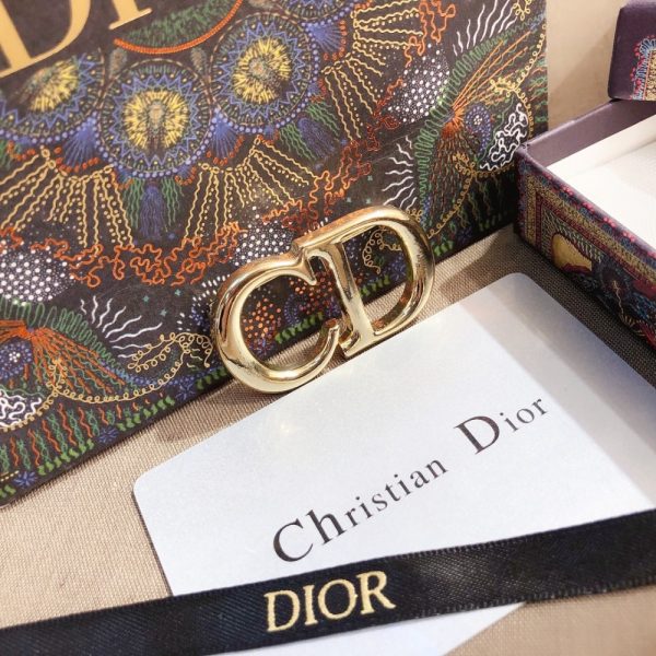 DIOR CD BROOCH GOLD