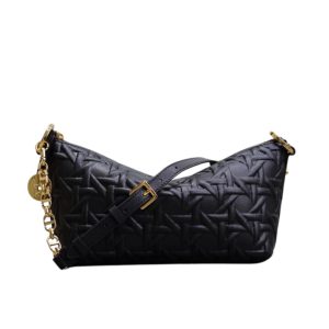 DIOR DIORSTAR HOBO BAG WITH CHAIN BLACK 22CM