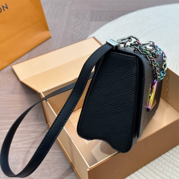 LOUIS VUITTON TWIST CROSSBODY BAGS BLACK RAINBOW 23CM