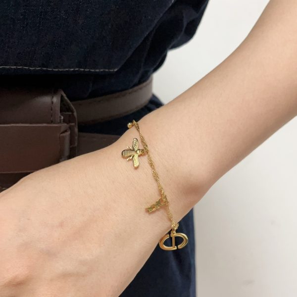 DIOR CD LOGO LETTER BRACELET