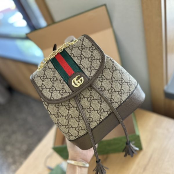 GUCCI OPHIDIA GG MINI BACKPACK BEIGE EBONY 22CM 79522196IWG_8745