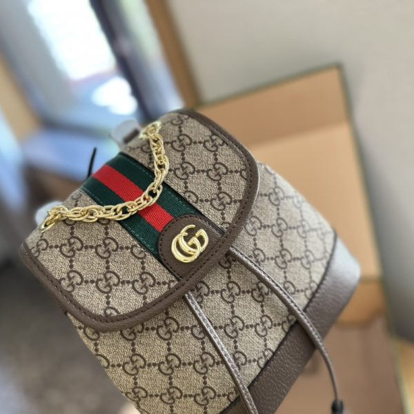 GUCCI OPHIDIA GG MINI BACKPACK BEIGE EBONY 22CM 79522196IWG_8745