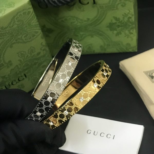 GUCCI CUFF BRACELET GOLD 8MM