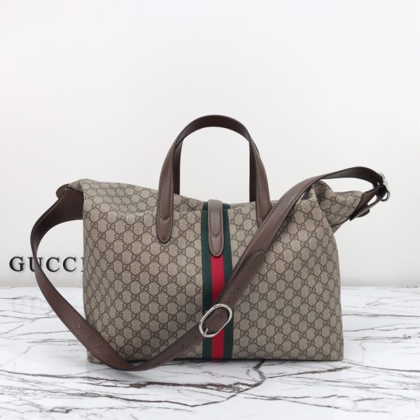 GUCCI JACKIE 1961 SHOULDER BAG BEIGE EBONY 45CM