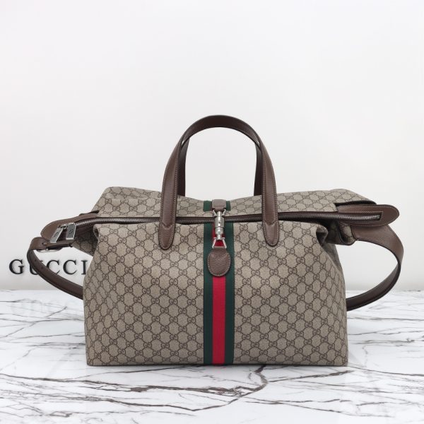 GUCCI JACKIE 1961 SHOULDER BAG BEIGE EBONY 45CM