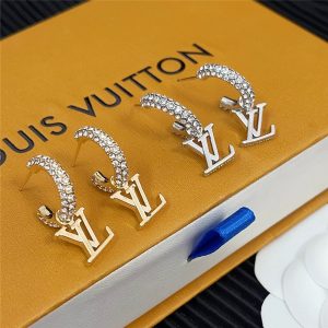 LOUIS VUITTON LV ICONIC EARRINGS SILVER M02276