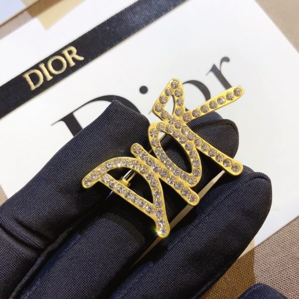 DIOR DIOR BROOCH GOLD