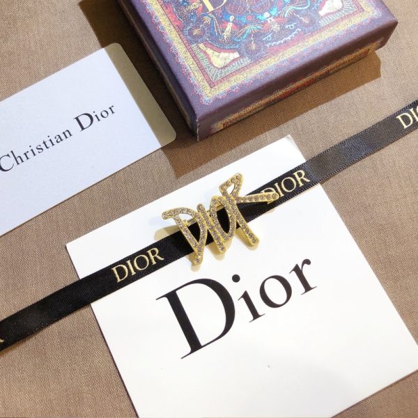 DIOR DIOR BROOCH GOLD