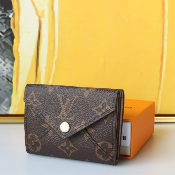 LOUIS VUITTON CELESTE WALLET IN MONOGRAM EMPREINTE BROWN 10CM M81665