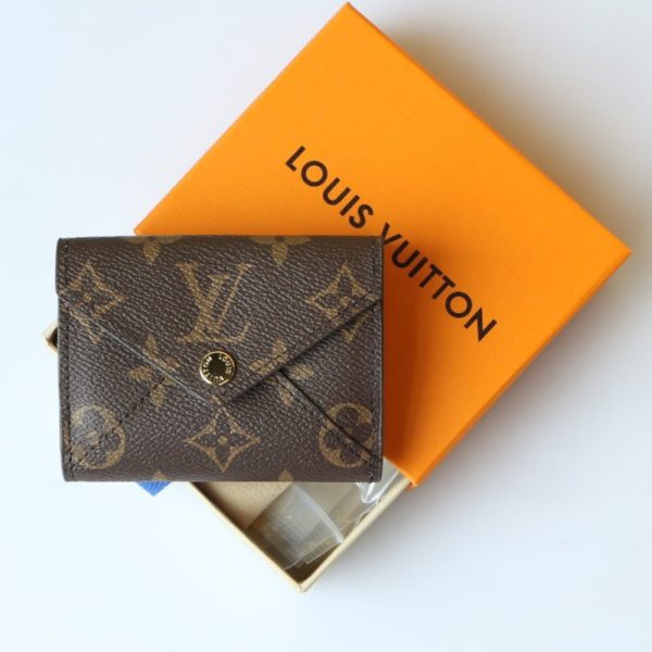 LOUIS VUITTON CELESTE WALLET IN MONOGRAM EMPREINTE BROWN 10CM M81665