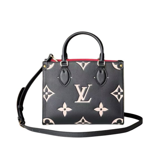 LOUIS VUITTON ONTHEGO PM BLACK 25CM