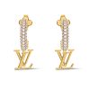 LOUIS VUITTON LV ICONIC EARRINGS GOLD M01732