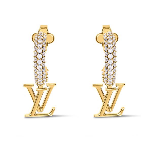 LOUIS VUITTON LV ICONIC EARRINGS GOLD M01732