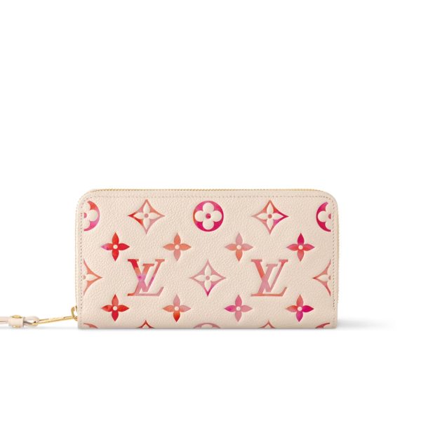 LOUIS VUITTON ZIPPY WALLET IN MONOGRAM EMPREINTE BEIGE 19.5CM M83505