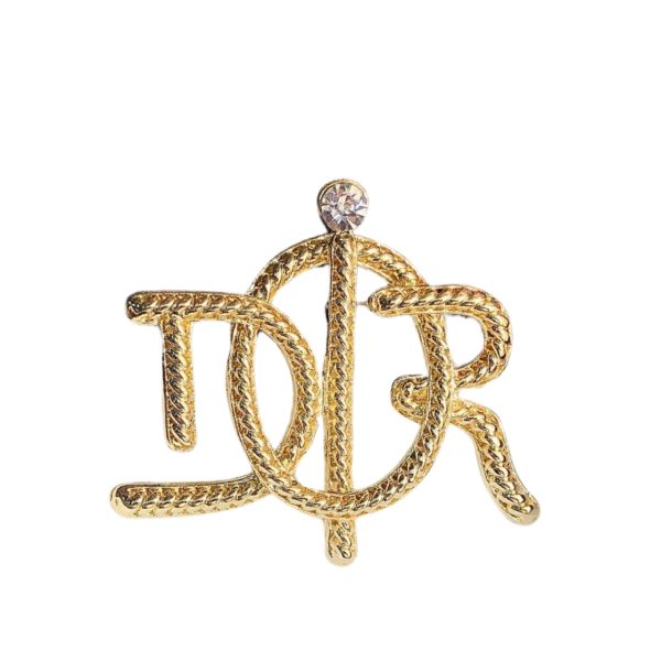 DIOR DIOR BROOCH GOLD