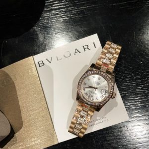 ROLEX DATEJUST DIAMOND IN GOLD WITH ICE WHITE DIAMOND 31MM