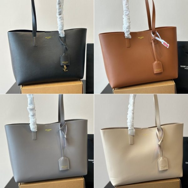 SAINT LAURENT SHOPPING LEATHER BEIGE 37CM 600281CSV0J2721