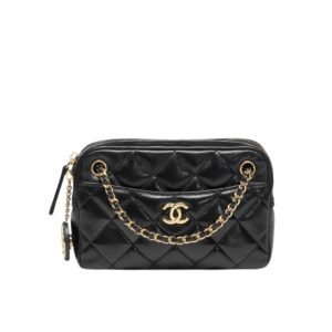 CHANEL MINI CAMERA CASE BLACK 18CM AS5190-B18306-94305