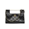 CHANEL SMALL TOTE GOLD TONE METAL BLACK 27CM AS5413 B19658 94305