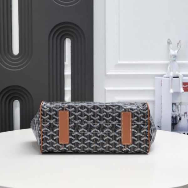 GOYARD ROUETTE SOUPLE BAG BLACK AND TAN 31CM ROUETTPMLTY01CL03P